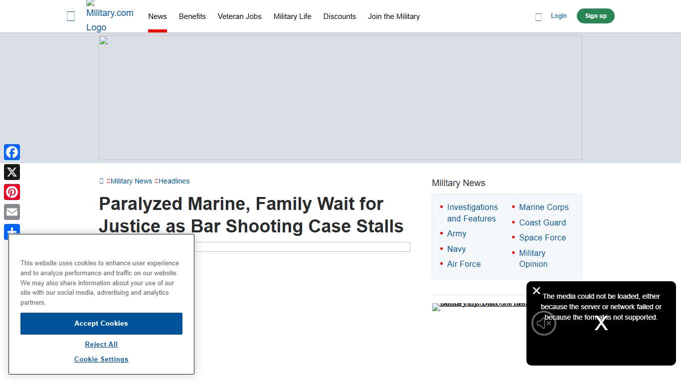 Paralyzed Marine, Family Wait for Justice as Bar Shooting Case Stalls Military.com